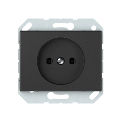 Vilma socket without earth flush-mounted 16A 250V, RP16-001-02an anthracite XP500