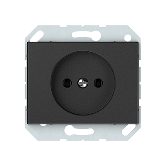 Vilma socket without earth flush-mounted 16A 250V, RP16-001-02an anthracite XP500