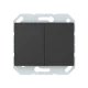 Vilma 2-gang switch with illumination without frame, P510-020-12an, anthracite XP500 Vilma 2-gang switch with illumination without frame, P510-020-12an, anthracite XP500