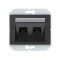 Vilma 2-gang data outlet (2XRJ45 CAT5E UTP), KLRJ45-25e2-02an anthracite XP500