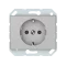 Vilma socket with earth flush-mounted 16A 250V, RP16-002-02mt, metal XP500