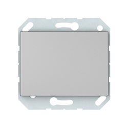 Vilma 1-gang push-button switch flush-mounted, P110-012-22mt, metal XP500