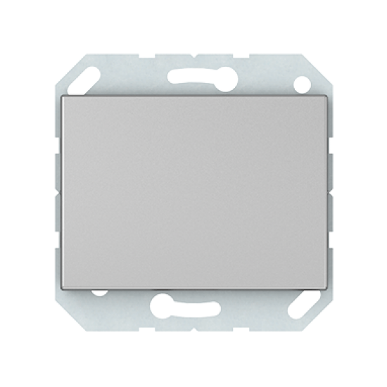 Vilma 1-gang push-button switch flush-mounted, P110-012-22mt, metal XP500
