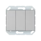 Vilma 3-gang switch without frame, P510-030-02mt, metal XP500 Vilma 3-gang switch without frame, P510-030-02mt, metal XP500
