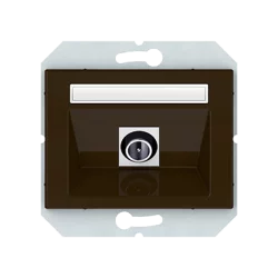 Vilma TV socket TVL-01-02br brown XP500