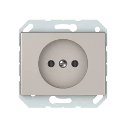 Vilma socket without earth flush-mounted 16A 250V, RP16-001-02ch, champagne XP500