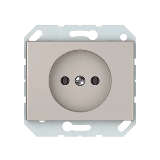 Vilma socket without earth flush-mounted 16A 250V, RP16-001-02ch, champagne XP500 Vilma socket without earth flush-mounted 16A 250V, RP16-001-02ch, champagne XP500