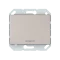 Vilma 1-gang push-button switch with illumination flush-mounted, P110-012-32ch, champagne XP500
