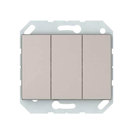 Vilma 3-gang switch without frame, P510-030-02ch, champagne XP500 Vilma 3-gang switch without frame, P510-030-02ch, champagne XP500