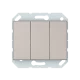 Vilma 3-gang switch without frame, P510-030-02ch, champagne XP500 Vilma 3-gang switch without frame, P510-030-02ch, champagne XP500