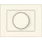 Vilma rotary dimmer (20-400W) for incandescent and halogen bulbs with frame, ARMPM400Wiv, ivory XP500