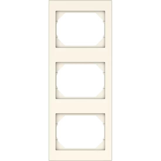 Vilma 3-gang frame vertical RV03iv, ivory XP500 Vilma 3-gang frame vertical RV03iv, ivory XP500