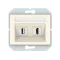Vilma USB and HDMI socket ivory XP500