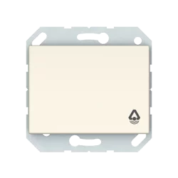 Vilma 1-gang push-button switch "bell" flush-mounted, P110-012-02iv, ivory XP500