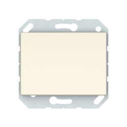 Vilma 1-gang push-button switch with illumination flush-mounted, P110-012-32iv, ivory XP500