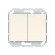 Vilma 2-gang switch without frame, P510-020-02iv, ivory XP500 Vilma 2-gang switch without frame, P510-020-02iv, ivory XP500