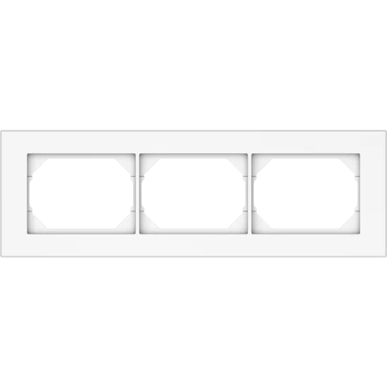Vilma 3-gang frame R03ww, white XP500 Vilma 3-gang frame R03ww, white XP500