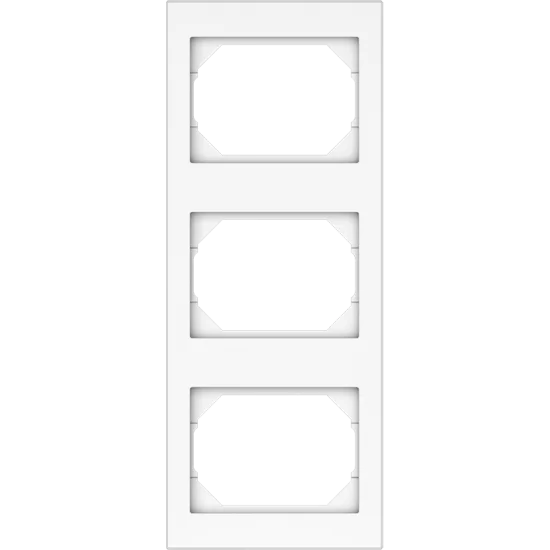 Vilma 3-gang frame vertical RV03ww, white XP500 Vilma 3-gang frame vertical RV03ww, white XP500