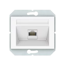 Vilma 1-gang data outlet (1XRJ45 CAT5E UTP), KLRJ45-15e2-02ww white, XP500
