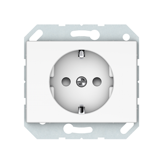 Vilma socket with earth shuttered flush-mounted 16A 250V, RP16-002-22ww, XP500