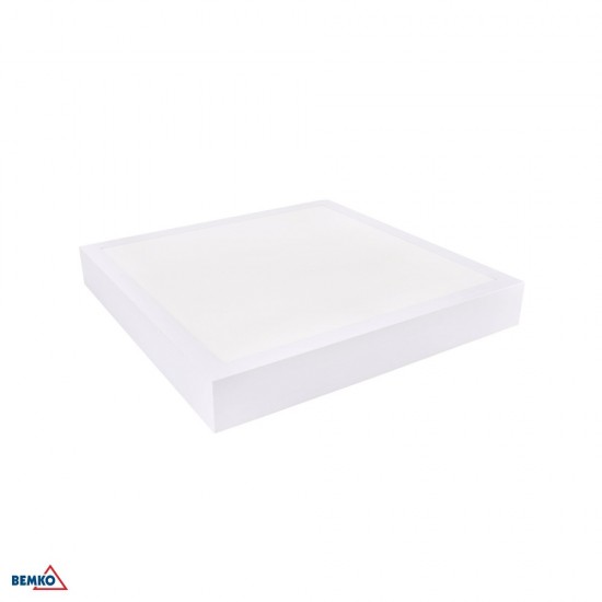 LUXMENA surface-mounted LED panel Grander 400x400mm, 26W-30W-36W, 3000K-4000K-6500K, 2990lm-3750lm-3750lm, white