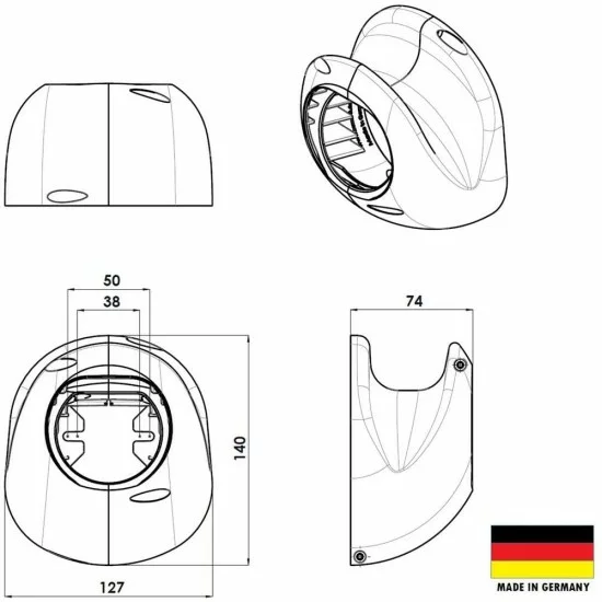 Go-e Charger uzlādes kabeļa turētājs 2.Tips , CH-002-08-01 Go-e Charger uzlādes kabeļa turētājs 2.Tips , CH-002-08-01