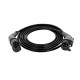 go-e Electric car charging cable Type 2 to Type 1, for single-phase charging, black, up to 7.4kW, 5m, CH-11-03