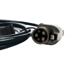 Elektromobiļu uzlādes kabelis Tips 2 līdz Tips1, 1-fāzes uzladei, melns, līdz 7.4kW, 5m, CH-11-03