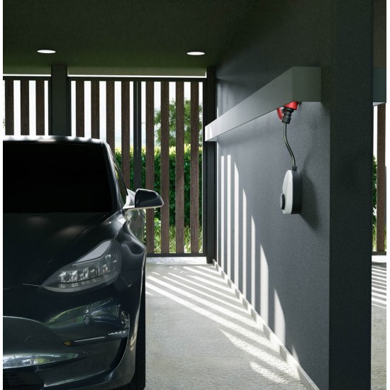 Gemini flex 11kW electric vehicle charging station 3-phase, Type 2, connection cable 30cm and 32A CEE plug, CH-04-11-01