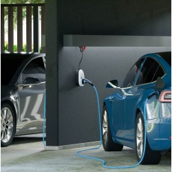 Gemini flex 11kW electric vehicle charging station 3-phase, Type 2, connection cable 30cm and 32A CEE plug, CH-04-11-01