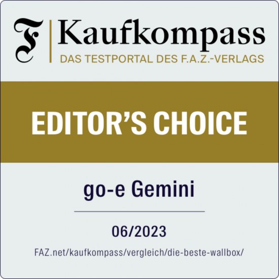 Gemini Ladestation für Elektroautos 22kW 3-phasig, Type 2, Anschlusskabel 1.8m, CH-04-22-51
