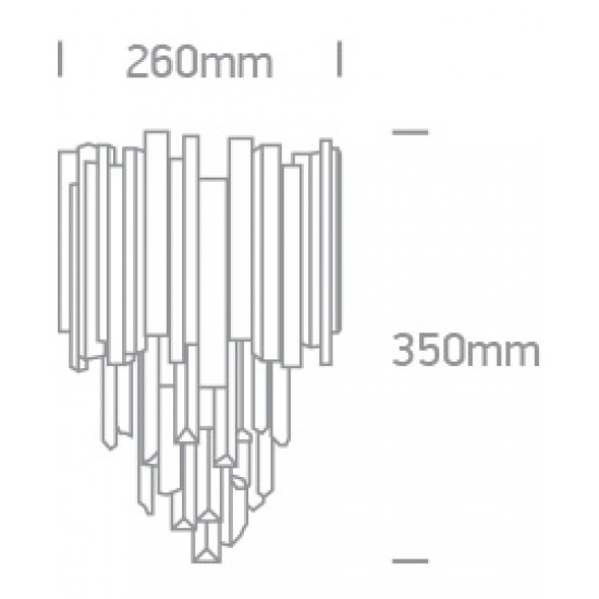 ONE LIGHT Wandleuchten NORDIC 2x8W 60132