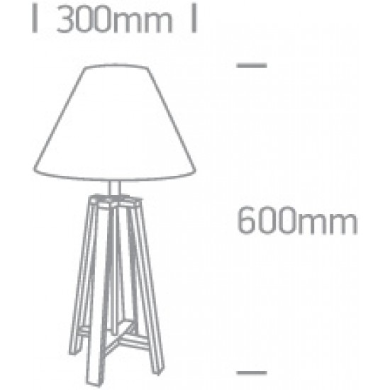 ONE LIGHT Tischlampe Nostalgia E27, 12W, 61118