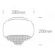 ONE LIGHT ceiling LAMP GLASS ART 4x9W, IP20, 62170A ONE LIGHT ceiling LAMP GLASS ART 4x9W, IP20, 62170A
