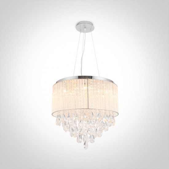 ONE LIGHT PENDANT LAMP CLASSIC 9x9W, G9, IP20, 63130P