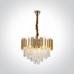 ONE LIGHT PENDANT LAMP RETRO 8x8W, E14, IP20, 63132P