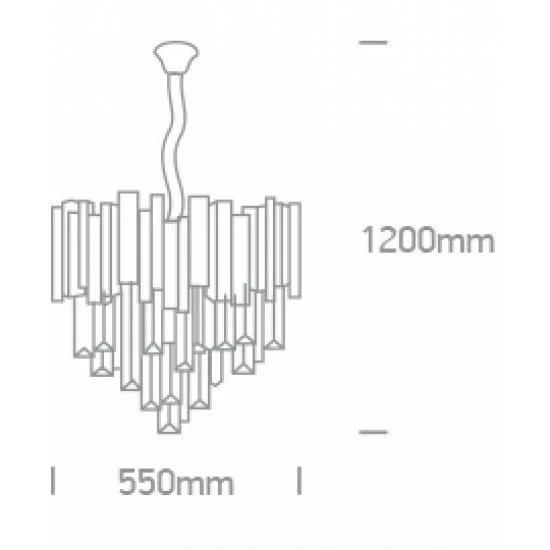 ONE LIGHT PENDELLEUCHTE RETRO 8x8W, E14, IP20, 63132P ONE LIGHT PENDELLEUCHTE RETRO 8x8W, E14, IP20, 63132P