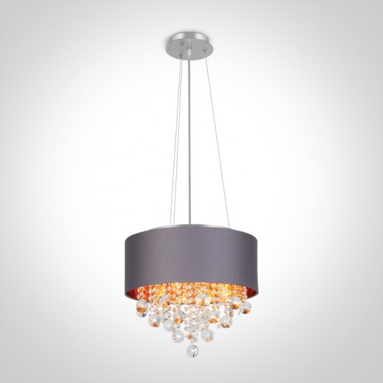 ONE LIGHT PENDELLEUCHTE RETRO 4x8W, E14, IP20, 63134P