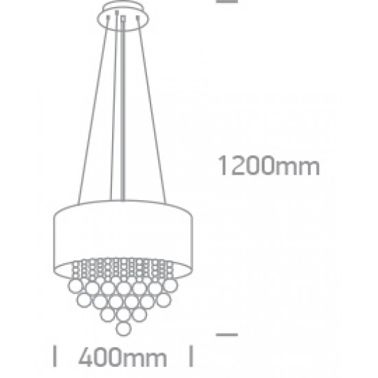 ONE LIGHT PENDELLEUCHTE RETRO 4x8W, E14, IP20, 63134P