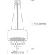 ONE LIGHT PENDANT LAMP RETRO 4x8W, E14, IP20, 63134P