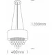 ONE LIGHT PENDANT LAMP RETRO 4x8W, E14, IP20, 63134P ONE LIGHT PENDANT LAMP RETRO 4x8W, E14, IP20, 63134P