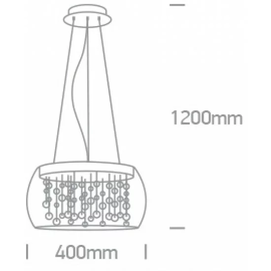 ONE LIGHT PENDELLEUCHTE CLASSIC 5x9W, G9, IP20, 63166P ONE LIGHT PENDELLEUCHTE CLASSIC 5x9W, G9, IP20, 63166P