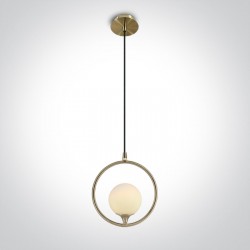 ONE LIGHT pendant LAMP NORDIC 9W, IP20, 63116/BBS