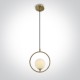 ONE LIGHT pendant LAMP NORDIC 9W, IP20, 63116/BBS