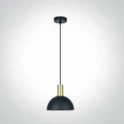 ONE LIGHT PENDANT LAMP Round 10W, E27, IP20, 63140/BBS