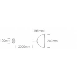 ONE LIGHT PENDANT LAMP Round 10W, E27, IP20, 63140/BBS