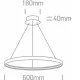 ONE LIGHT PENDANT LAMP RINGS 19W, LED, IP20, 63048/B ONE LIGHT PENDANT LAMP RINGS 19W, LED, IP20, 63048/B