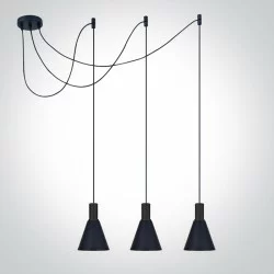 ONE LIGHT PIEKARAMAIS GAISMEKLIS Cones 3x10W, E27, IP20, 63122B/B