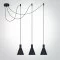ONE LIGHT PIEKARAMAIS GAISMEKLIS Cones 3x10W, E27, IP20, 63122B/B