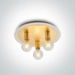 ONE LIGHT ceiling LAMP RETRO 3x12W, IP20, 62172B/BS